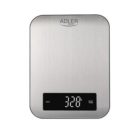 Adler | Kitchen scale | AD 3174 | Maximum weight (capacity) 10 kg | Graduation 1 g | Display type LED | Inox